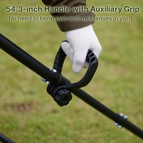 Metal Horse Manure Fork with Long Steel Handle, 2 Pcs Heavy-Duty Poop Shovel Horse – Manure Rake & Hay Fork & Pitch Fork for Horse Stall, Farm Work (1 Pack)