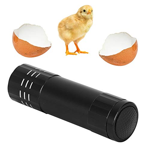Egg Candler, Cool Light Portable Egg Candling Lamp with High Intensity Light for Chicken, Goose, Duck, Eggs, Incubation Learning (Red) (Blue (0.6mm Thickness)) (Black)