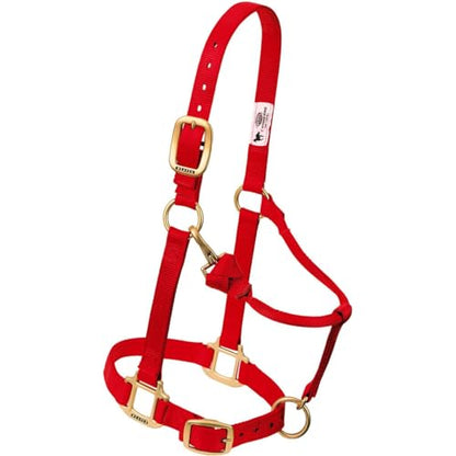 Weaver Leather Original Adjustable Chin and Throat Snap Halter, 1" Average Horse,Graphite