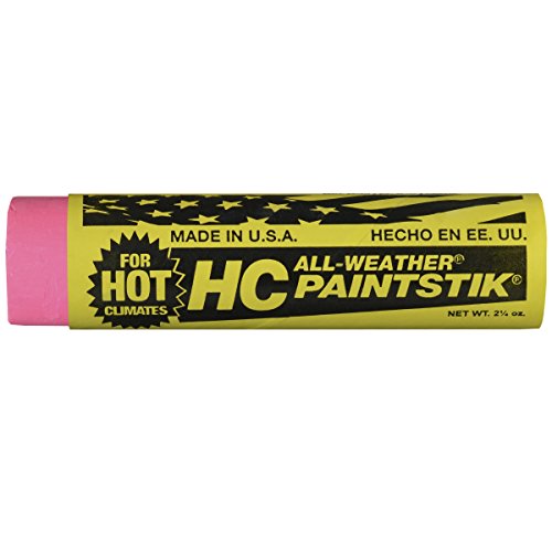 All Weather 61212 -Hot Climate Paintstik Livestock Marker for Longer Lasting Identification of Livestock, Non-Toxic Paint, Fluorescent Pink (144Pk) Made In USA - color: Flourescent Pink