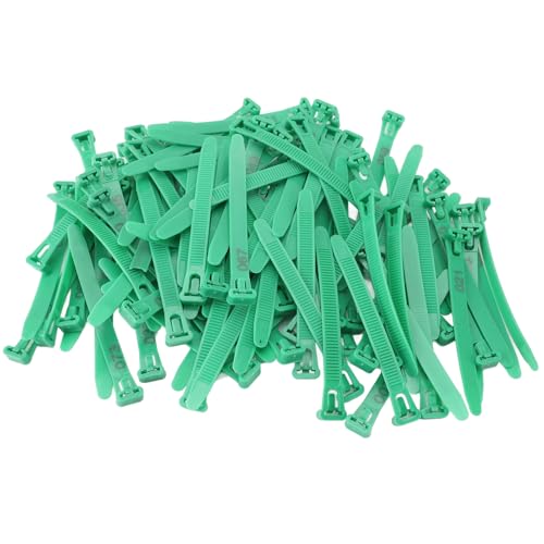 SUNGOOYUE Chicken Leg Bands, Plastic Poultry Identification Rings with Adjustable fadeless Numbered Engraving, for Duck Goose Chicken Management (Green) - color: Green