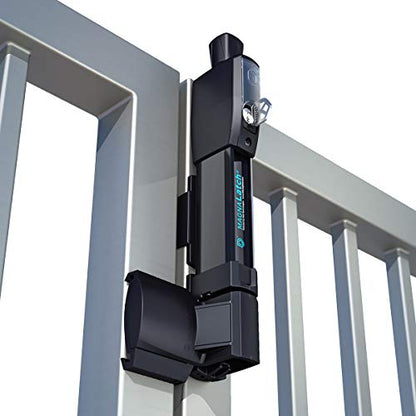 National Hardware MagnaLatch N346-212 Magnetic Self-Closing Pool Gate Latch with Vertical Pull, Child Proof Safety, Visual Indicator, Black Finish for Fence Gates - size: (Pack of 1)