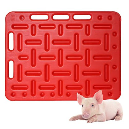 JYHHCYS Red Livestock Sorting Panel - Lightweight Animal Guide Panel with Handle for Pig, Cattle, Sheep, Goats - 1.3 in Thick Livestock Barrier for Farms and Ranches(Large) - size: Large