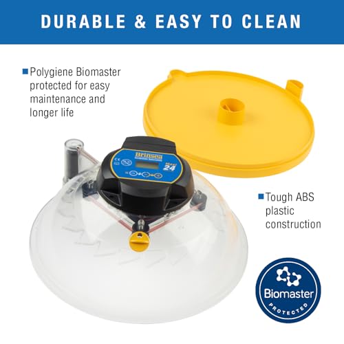 Brinsea Maxi 24 Advance Egg Incubator with Automatic Egg Turning and Temperature Control for Hatching 24 Chicken, Duck, or Other Eggs,- Optimal Flexibility with Mix & Match Sizes - size: 24 Eggs