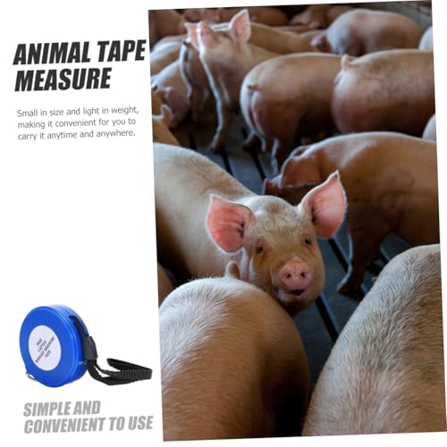 Mipcase Animal Weight Tape Measure Portable Multipurpose Livestock Measuring Scale for Cattle Goats Pigs Chest Waist Girth Accurate Farm Tool