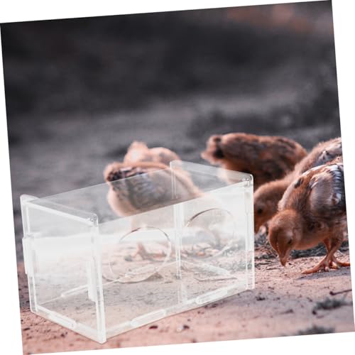 3pcs Chicken Feeder Automatic Poultry Feeding Container for Chickens and Quails Easy to Clean Promotes Feeding Schedule for Backyard Farmers