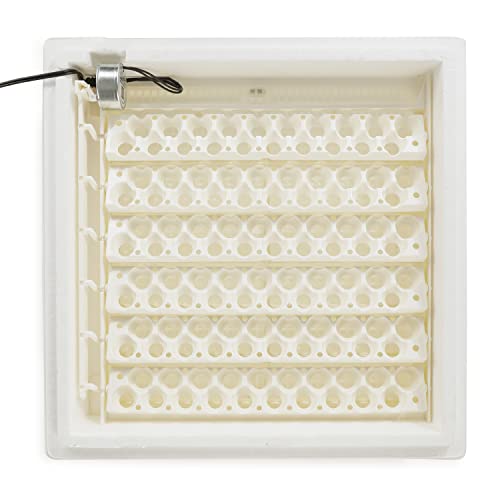 Farm Innovators 3400 Replacement Tray Rail for 120 Quail and Small Eggs (6 Pack) with 2450 Digital Circulated Air Incubator & Auto Egg Turner, White