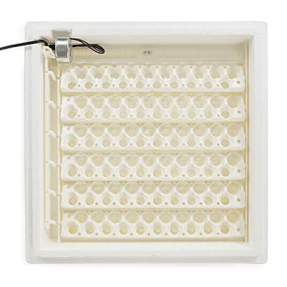 Farm Innovators 3400 Replacement Tray Rail for 120 Quail and Small Eggs (6 Pack) with 2450 Digital Circulated Air Incubator & Auto Egg Turner, White