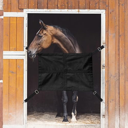Asooll Stall Guard for Horses,Horse Stall Guard with Adjustable Straps and Hardware - size: 2-Stall Guard for Horses