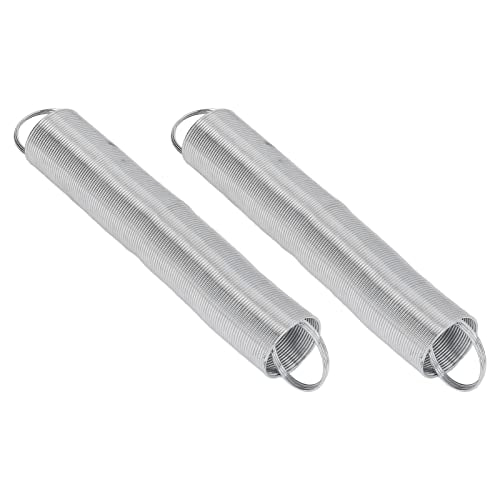 2 Pcs Stainless Steel Electric Fence Gate Handle with Insulators with Spring, Handle Heavy Duty Electric Fence Gate Handle, 16 Feet Tension Livestock Fence Spring for Pasture