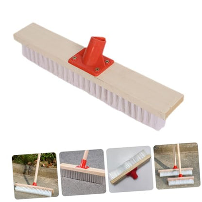 Ciieeo Stiff Bristle Decking Brush for Cleaning Long Handle Scrub Brush for Floors Carpets Outdoor Surfaces Effortless Dirt Removal Hard to Reach Areas Bristles