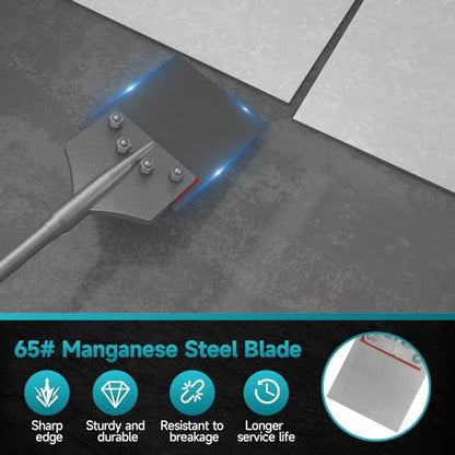 SDS-Max Shank 6 Inch Floor Scraper Chisel Bit - 6" Wide Blade Scraper 25" Long Alloy Steel Jack Hammer Drill Bit - Removal Tools for Tile Wallpaper Thinset Hardwood Adhesive Glue Linoleum - style: SDS-Max Shank