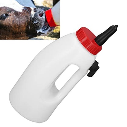 Calf Nursing Bottle, 4L Calf Milk Bottle New Born Cow Milk Feeder with Handle Farm Feeding Equipment
