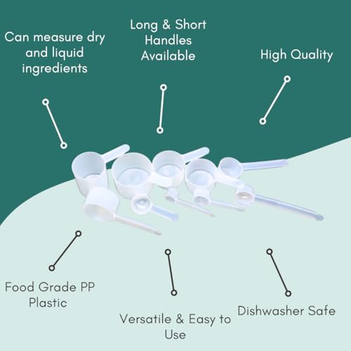 1.5 Tablespoon (23 mL) Long Handle Plastic Measuring Spoon for Coffee, Protein Powder, Pet Food, Spices, Grains, Dry Goods – Food-Grade BPA-Free (Pack of 1) - size: 23 mL | 1 1/2 Tablespoon