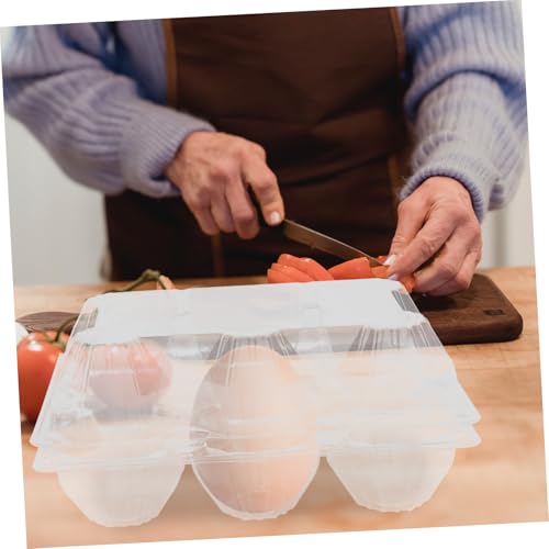 6pcs Easter Egg Cartons Jumbo Egg Cartons for Goose Reusable Display Tray Storage - size: 21.00X14.00X9.50CM
