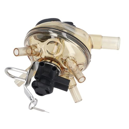 Milking Claw 320CC PSU Stainless Steel Cow Milk Collector, Transparent Farm Milking Machine Accessory with Air Shut Off Valve for Sheep and Dairy Cows