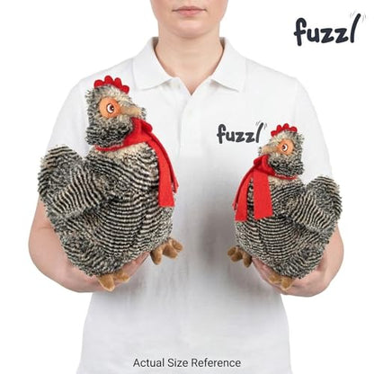 Fuzzl Plush Super Soft Big Cheeky Chuck Chicken Dog Toy & Comforter – Cuddly Plush with Squeaker, Gentle Dog Toy for Puppies & Small to Medium Dogs - style: Jumbo Chicken