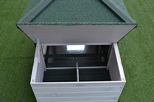 Raised Chicken Coop with Tray - Easy to Assemble Backyard Coop for Beginners - Great for Rabbits, Chickens, and Other Small Pets