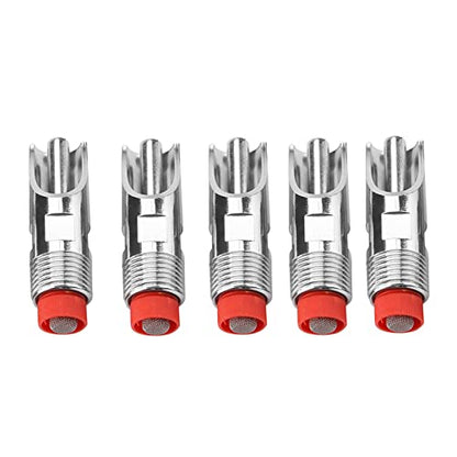HighEfficiency Stainless Steel Automatic Nipple Drinker Waterer with Red - Leakproof Design for Livestock Hydration, Ensures Clean, Water Supply for Pigs and Cattle