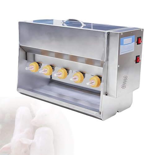 Pig Milk Feeder,Automatic Pig Milk Feeding Machine,Thickened Stainless Steel Piglet Feeder, Large Capacity Milk Box,with 10/14 Nipples 10pacifiers - size: 10pacifiers