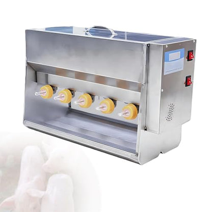 Pig Milk Feeder,Automatic Pig Milk Feeding Machine,Thickened Stainless Steel Piglet Feeder, Large Capacity Milk Box,with 10/14 Nipples 10pacifiers - size: 10pacifiers