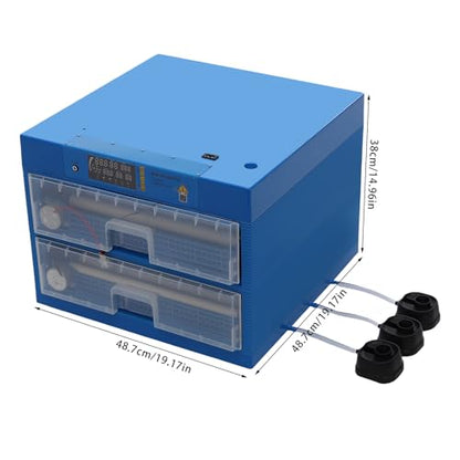 128 Eggs Incubator, Intelligent Automatic Egg Rotating Incubator with Auto Turning and Temperature Humidity Control, Automatic Digital Poultry Hatcher Machine for Chicken Duck Quail Eggs - size: 128 Eggs