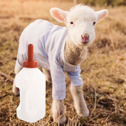 DOITOOL Calf Nursing Bottle with Handle 2L Thickened Livestock Milk Feeder for Cattle Sheep Young Animals Feeding Equipment