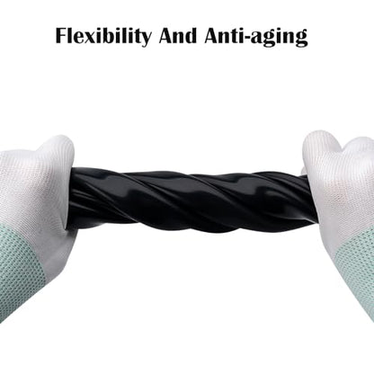 Eastrans 1/4" ID Silicone Tubing, Food Grade 1/4" ID x 3/8" OD Flexible Pure Silicone Hoses High Temp for Home Brewing,25 Feet Length,Black - size: 1/4"ID x 3/8"OD, style: 25 Feet