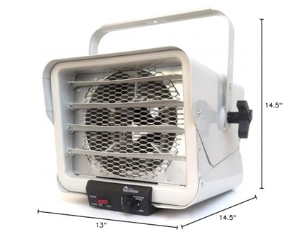 Dr. Infrared Heater DR-966 240-Volt Hardwired Shop Garage Commercial Heater, 3000 Watt / 6000 Watt - size: 14.5 Inches