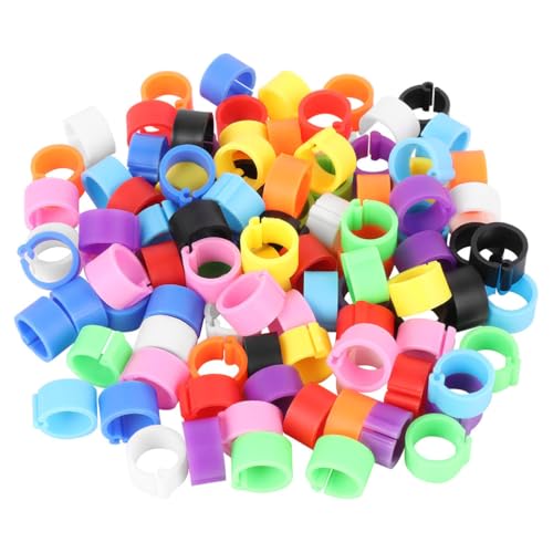 150pcs 8mm Pigeon Ring Identification Band Non-deformable Plastic Foot Ring for Birds Leg Bands Chicken