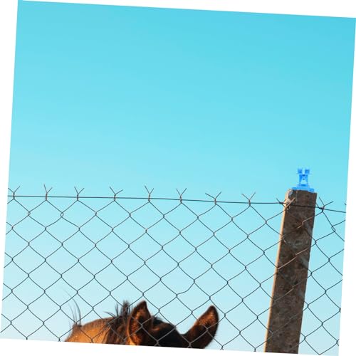 Sosoport 50Pcs Livestock Electric Fence Wire Insulators Material Excellent Insulation for Use Portable Post Insulators for Efficient Fencing
