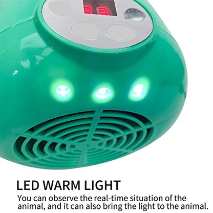 Reptile Heater Farm Animal Healthy Bulbs Warm Light for Chicken Piglet Dog Pet Thermostatic Temperature Controller Heater 220V (Color : 2-Piece Set)