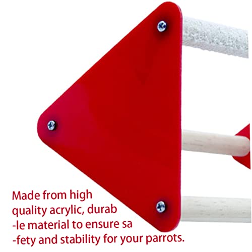 2Pcs Chick Perch Parrot Stand Safe Chicken Triangle Ladder Happy Baby Chicken Toy Coop Accessories