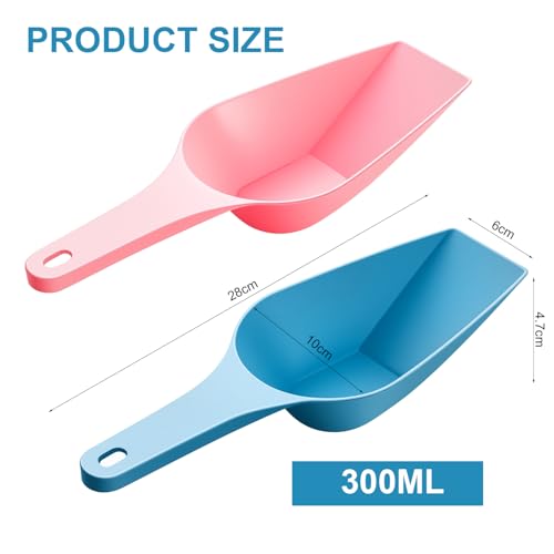 Dog Food Scoop Dog Food Measuring Cup 1 Cup Pet Cat Food Scoop Plastic Dogs Cats Food Scooper Measuring Scoop with Measuring Lines for Dogs Puppy Cats Rabbit