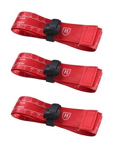 Harrison Howard Horse Tape Measure Weight Precise Measurement for Horses Portable Height & Weight 3/Pack 6.6 Feet Tape-Red *3 - color: Red