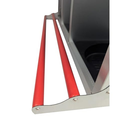 Hen's Choice™ - Reverse Roll Out Chicken Nest Box | Reversible Roll Away Nest Box | 3 Hole (Red)