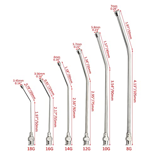 Baby Bird Feeding Syringe Bird Syringe Feeder Feeding Tubes with 6PCS Curved Gavage Tubes for Baby Birds Parrot Small Pet (20ML) - size: 20ML
