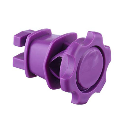 25PCS Screw Tight Round Post Insulator, Electric Fence Wire Holding Insulator, Two Piece Suit (Purple) - color: Purple
