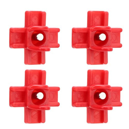40PCS Automatic Poultry Nipple, Red Chicken Waterer Nipples Plastic Steel with Drill Bit, for Bucket Feeders Chicken Coop