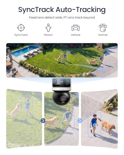 REOLINK OMVI 3i WiFi, 10MP+8MP 4K, Triple-Lens Outdoor Security Camera | 180° Panoramic + Pan-Tilt, SyncTrack&Auto Tracking, Dual-Band WiFi 6, Smart Detection, Local AI Video Search, No Monthly Fees