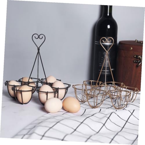 Zerodeko Desktop Stand Desktop Stand Egg Skelter Modern Egg Holder Countertop Freestanding Display Wired Countertop Holder Kitchen Storage Rack for Fresh s Basket Tray Basket Tray