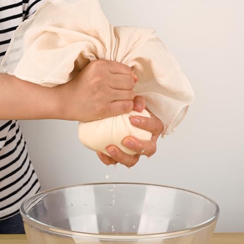 WMKGG 9 PCS Cheese Cloths, Grade 100, 20x20 Inch Cotton Cheesecloth with Hemmed 4 Edges, Reusable Unbleached Fine Mesh Cheesecloth for Straining, Cooking, Juicing, Cheese Making, Baking, Yogurt - size: 9pcs 20"x20"Cheese Cloth