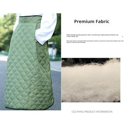 Chair Blankets for Adults - Waterproof Windproof Wearable Apron Blanket, Motorcycle Scooter Riding Leg Cover with Pocket for - color: Army Green