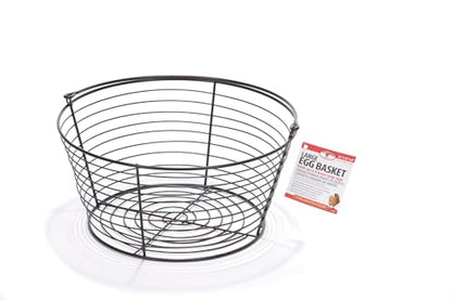 Little Giant® Large Egg Basket Kit | Chicken Egg Basket with Ceramic Eggs | Egg Collecting Basket Kit (Brown Eggs, Large Basket (13 Inches)) - color: Brown Eggs, size: Large Basket (13 Inches)