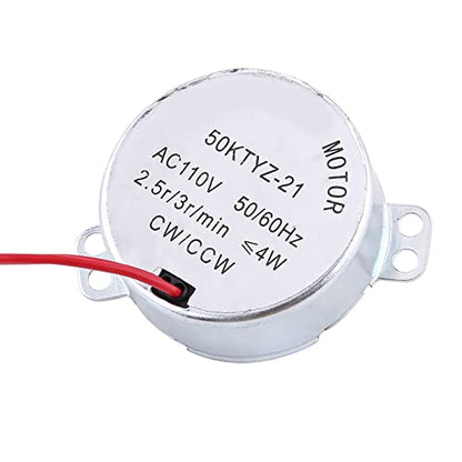 Alomejor Egg Turner,110V/220V AC Synchronous Motor for Chicken Egg Incubator, 2.5 RPM Low Power Consumption DIY Poultry Hatching Equipment (110V)