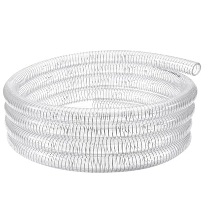 Flexible Hose 1 1/4" id - 25ft Reinforced Tubing Heavy Duty PVC Steel Wire Vacuum Hose for Boat Marine Pump, Drain Water Fuel Gas - size: 1 1/4" ID, style: 25 ft