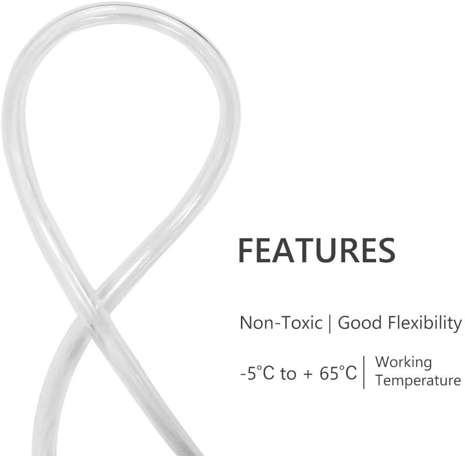 Eastrans 10ft x 9/16" Clear Vinyl Tubing, Flexible Plastic PVC Tubing | BPA Free and Non Toxic, UV / Chemical Resistant, Lightweight - size: ID 9/16 INCH, style: 10 Feet