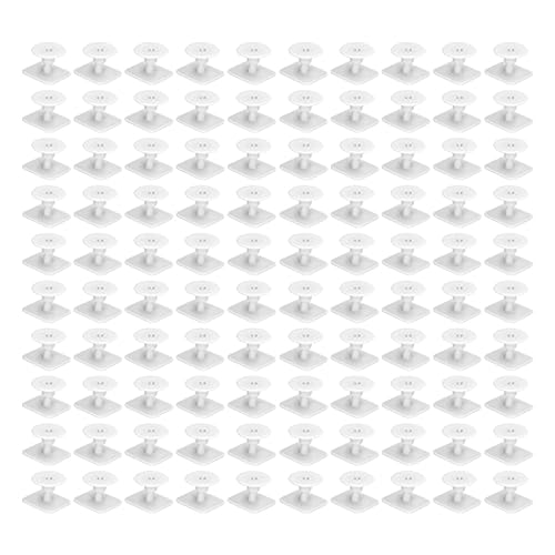 100 Pack Livestock Ear Tags Square Animal Identification Tags Cattle Ear Markers with Marker Pen for Pigs Green (White) - color: White