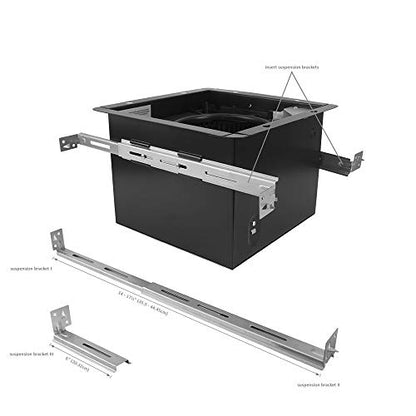 BV Bathroom Exhaust Fan 200CFM - 2.0 Sones, 6" Duct Collar, Rooms Up to 200 Sq. Ft.| Ventilation Fan, Stainless Steel - Ultra-Quiet & HVI 2100 - size: 200 CFM