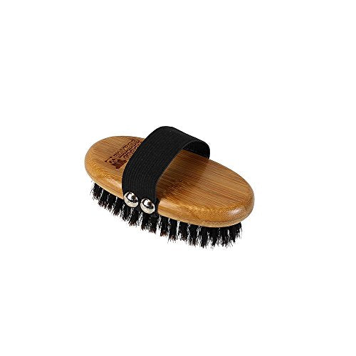 Bamboo Groom Palm Brush with Boar Bristles for Pets - style: Palm Brush with Boar Bristles